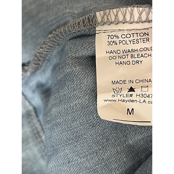 NWT Hayden Denim Tassel Western Boho Dress Women's Size M Tunic Cowboycore NEW - Picture 9 of 13